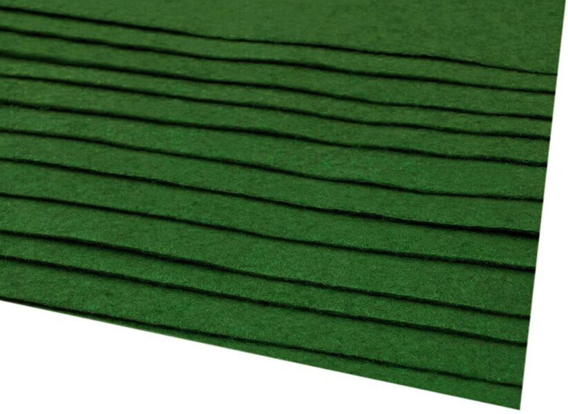 Filcis 20x30cm komplekts ziemassvētku zaļš