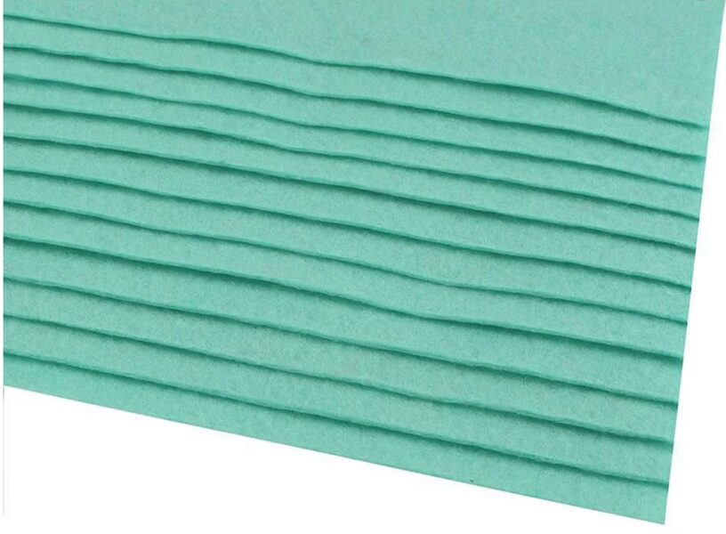 Filcis 20x30cm komplekts zaļš tirkīzs