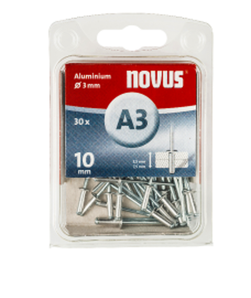 Novus rivet A3x10 ALU 30 piece