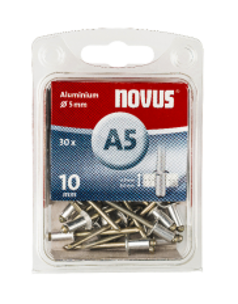 Novus kniedes A5x10 ALU 30 gab