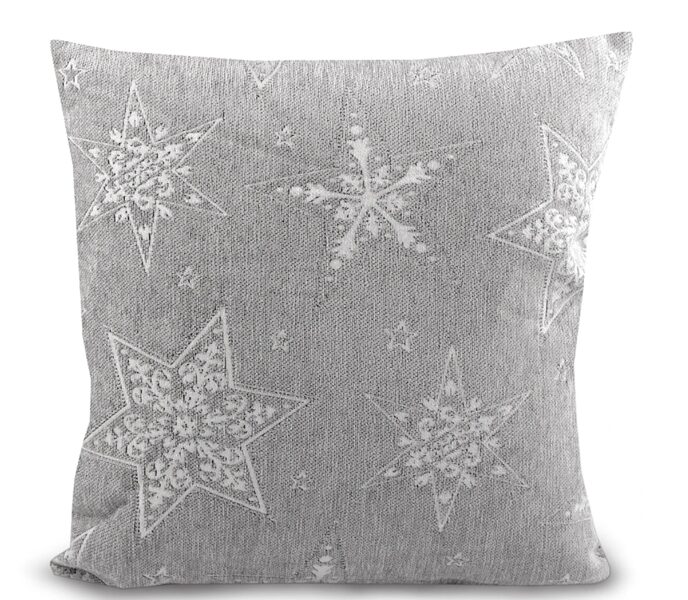 Spilvens / Spilvendrāna 45x45cm Sirds, Sniegpārsla