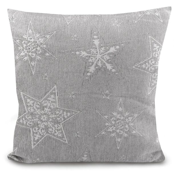 Spilvens / Spilvendrāna 45x45cm Sirds, Sniegpārsla