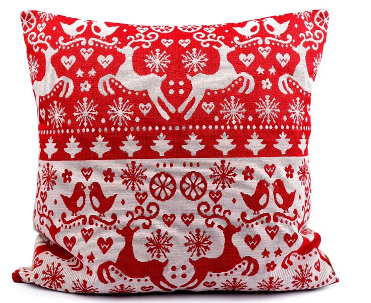 Ziemassvētku gobelēna spilvendrāna 46x46cm