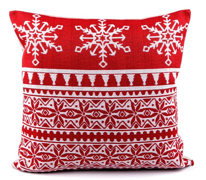 Ziemassvētku gobelēna spilvendrāna 46x46cm