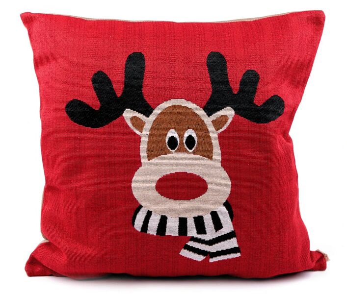 Ziemassvētku gobelēna spilvendrāna 46x46cm