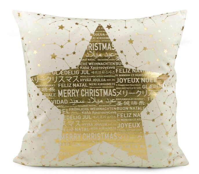 Ziemassvētku samta spilvendrāna 45x45cm