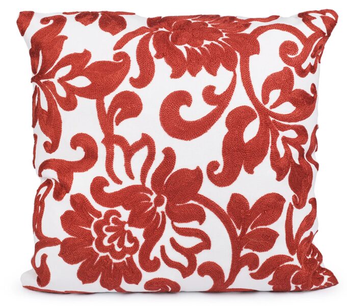 Spilvendrāna ar izšūtiem ornamentiem 45x45cm