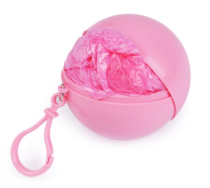 Vienreizējās lietošanas lietusmētelis / lietus pončo ar āķi, pārnēsājama bumba