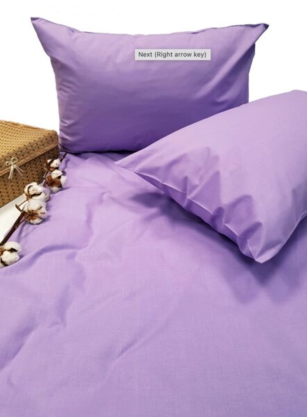 Solid color bedsheet in daily lilac