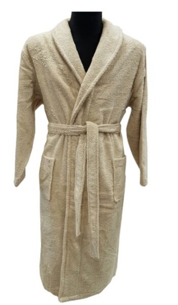 Terry cloth bathrobe solo almond