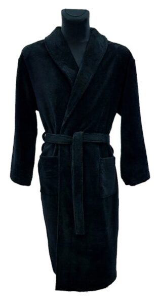 Bamboo bathrobe grand black