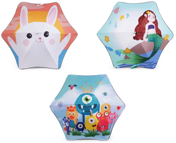 Bērnu lietussargs ar atstarojošu apdari