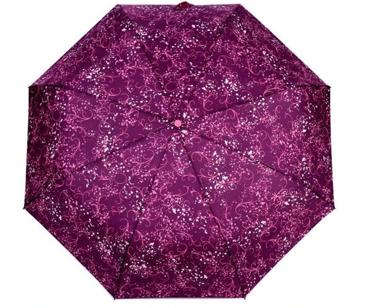  Dāmu automātiski atverams saliekamais lietussargs