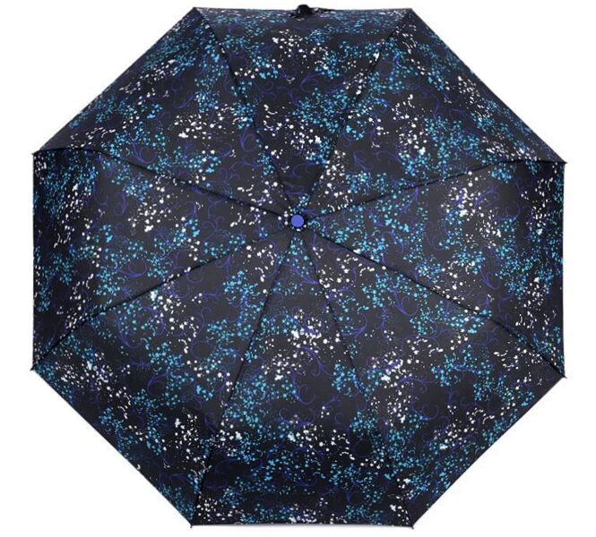  Dāmu automātiski atverams saliekamais lietussargs