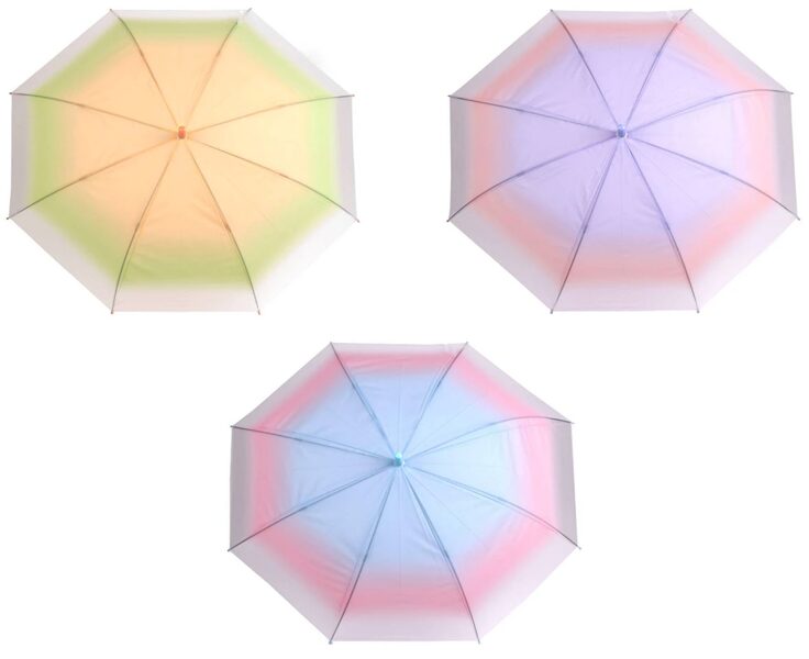  Dāmu automātiski atverams lietussargs ar pārejošām krāsām