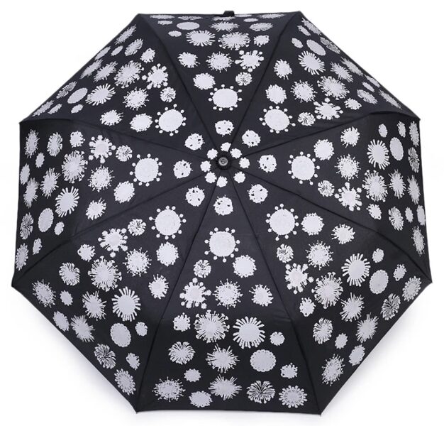 Dāmu saliekams automātiski atverams krāsu mainīšanāms lietussargs