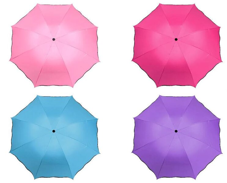 Dāmu saliekams burvju lietussargs