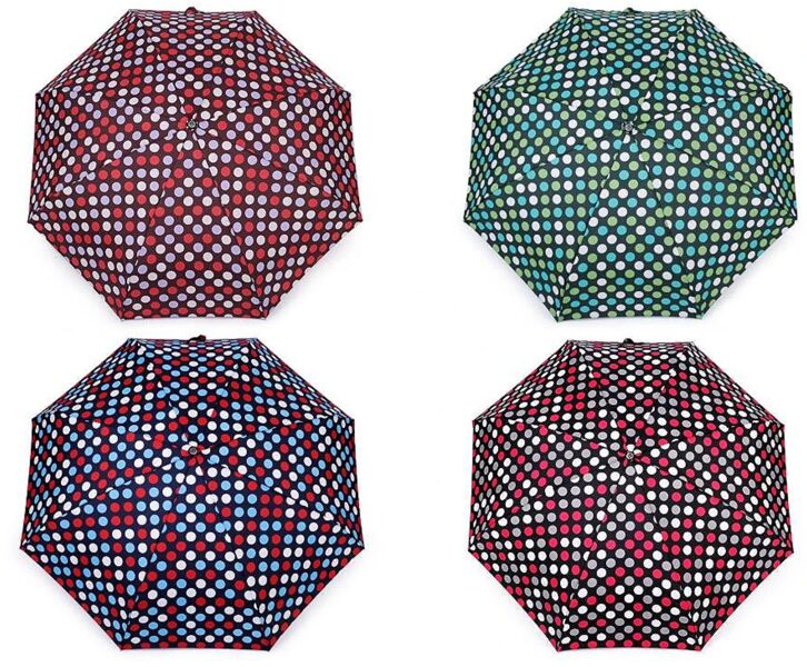 Sieviešu mini saliekamais lietussargs Polka Dot