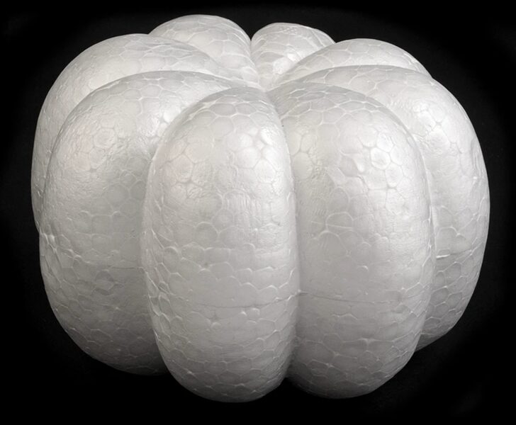 DIY putupolistirola ķirbis 8x12,5 cm