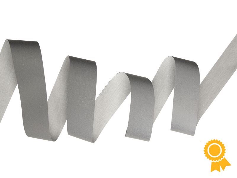 Atstarojoša poliestera lenta 50 mm pelēka 50 m