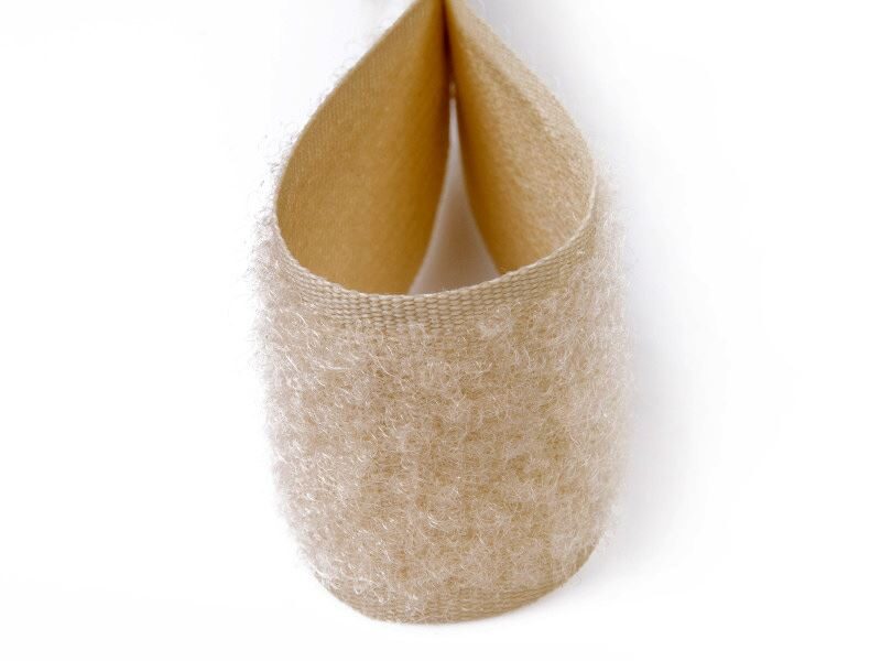 Velcro lenta - mīkstā daļa 20 mm gaiši bēšs