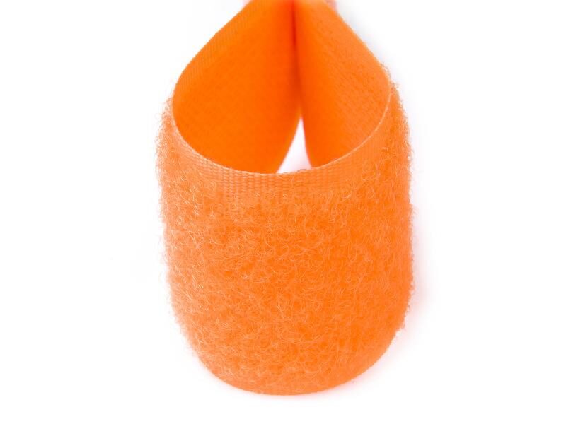 Velcro lenta - mīkstā daļa 25 mm oranžs