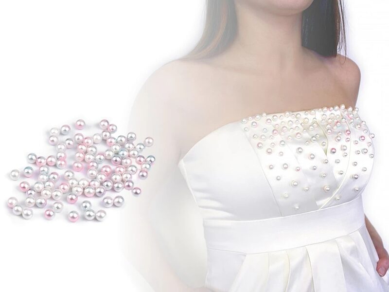 Plastmasas apaļas varavīksnes pērlītes Ø6mm, neurbtas, bez vilkšanas cauruma (uz vietas)