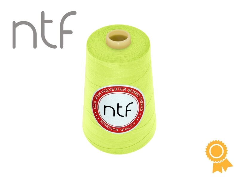 Poliestera diegs NTF 40/2 neona dzeltens A583 5000yd