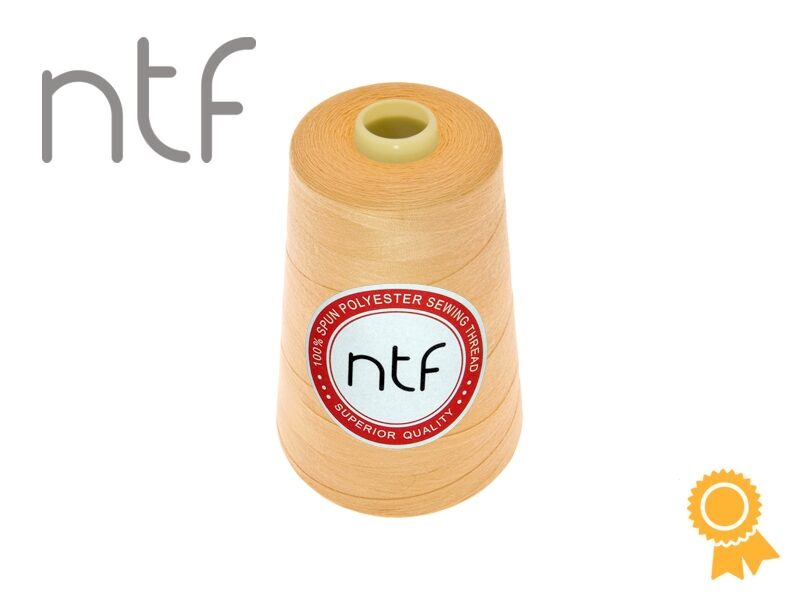 Poliestera diegs NTF 40/2 persiku dzeltens A519 5000yd