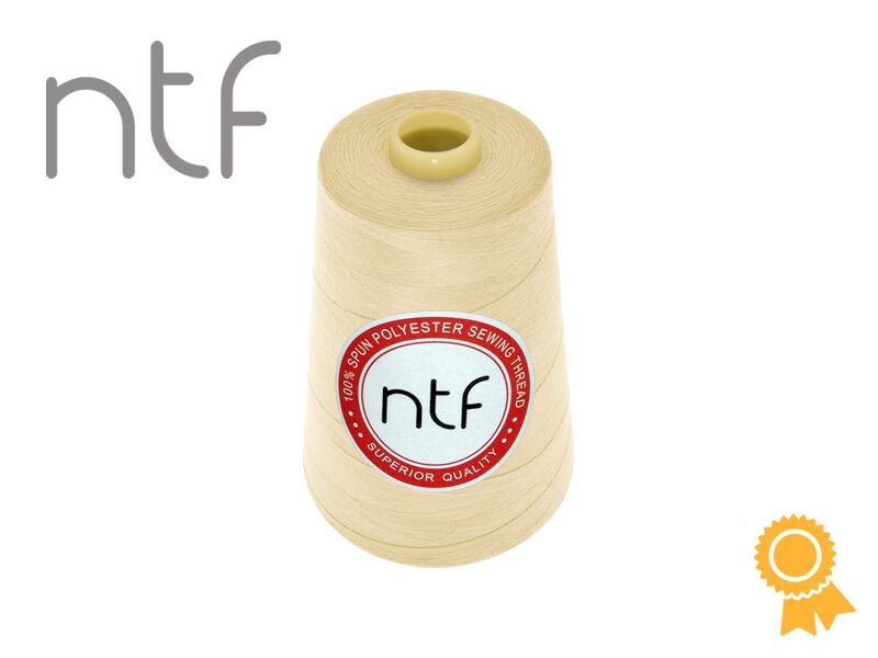Poliestera diegs NTF 40/2 banāna dzeltens A514 5000yd