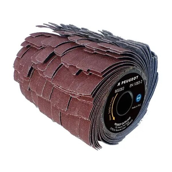 Peugeot abrazīvo lapiņu rullis GR80, Ø80x100mm atjaunošanai