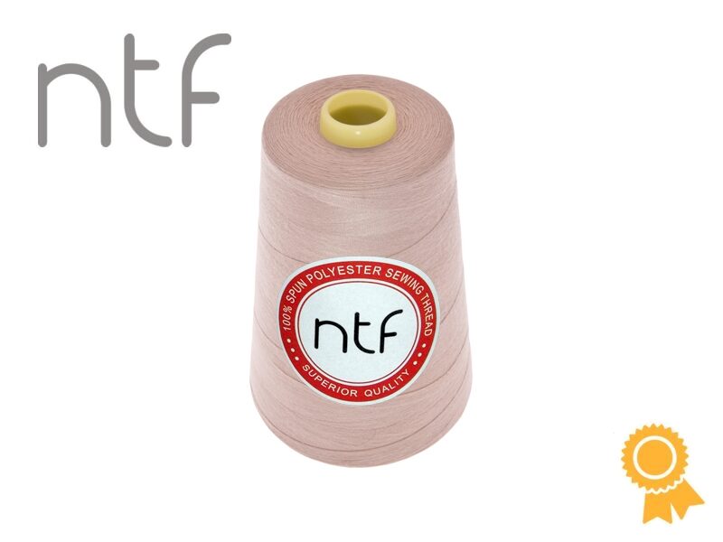 Poliestera diegs NTF 40/2 bēšs-rozā A672 5000yd