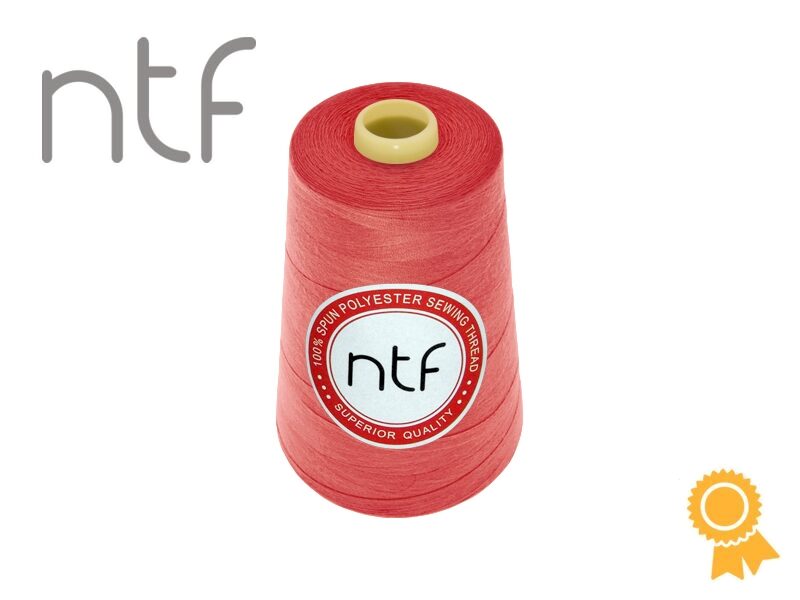 Poliestera diegs NTF 40/2 korālis A543 5000yd