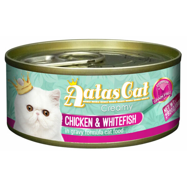 Aatas Cat Creamy Chicken&Whitefish 80g konservi kaķiem