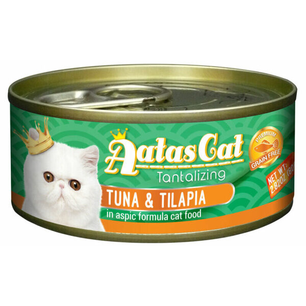 Aatas Cat Tantalizing Tuna&Tilapia 80g konservi kaķiem