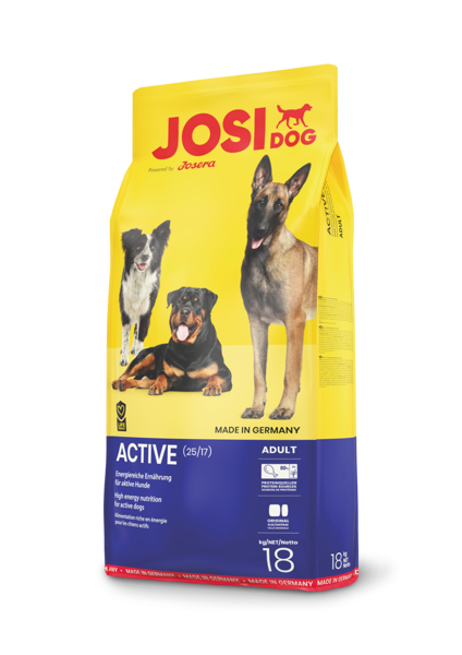 Josera Premium JosiDog Active 18kg dog dry food 5 PCS