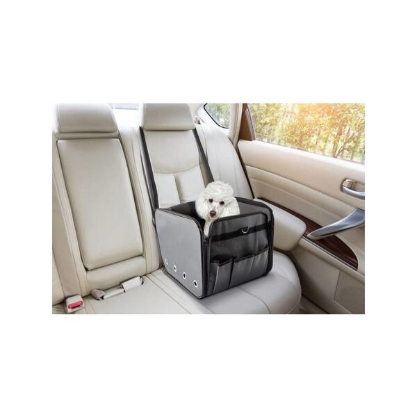 Auto sēdeklis suņiem Pet Car Seat 40x34x30cm grey