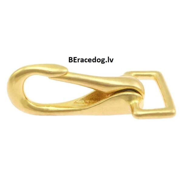 Misiņa karabīne 63 mm ar fiksētu gredzenu komplekts