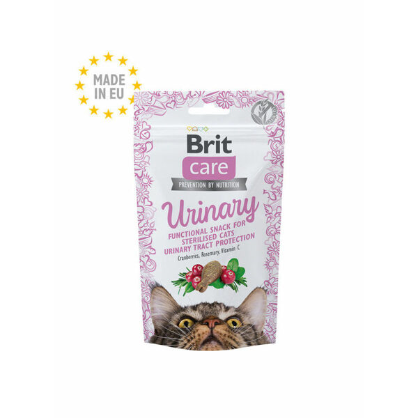 Brit Care Cat Snack Urinary 50 g papildbarība kaķiem (uz vietas)