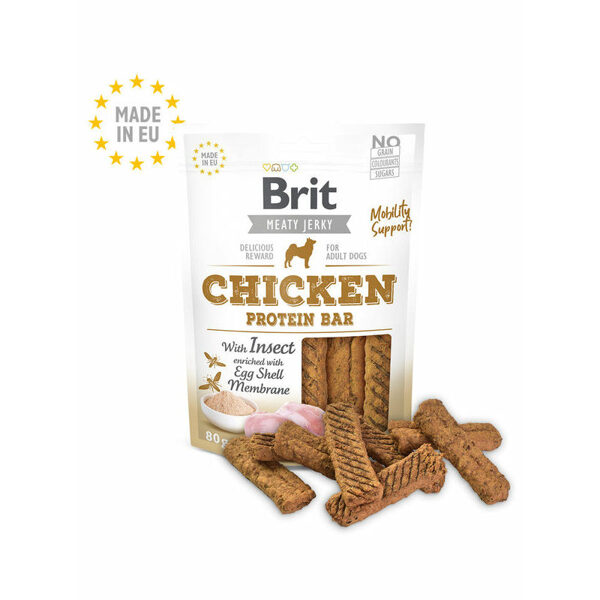Brit Jerky Chicken Protein Bar Snack 80 g kārums suņiem