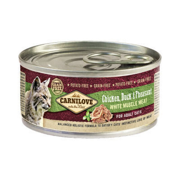 Carnilove Cat Chicken, Duck & Pheasant 100g mitrā barība kaķiem