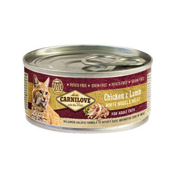 Carnilove Cat Chicken & Lamb 100 g mitrā barība kaķiem