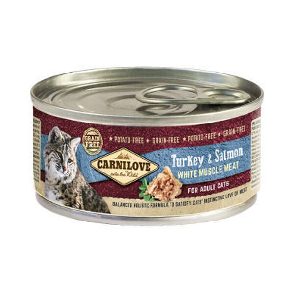Carnilove Cat Turkey & Salmon 100g mitrā barība kaķiem