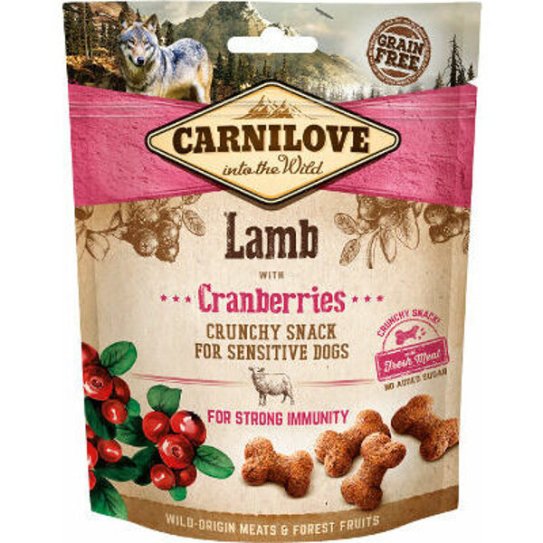 CARNILOVE Dog Lamb with Cranberries 200g kārums suņiem