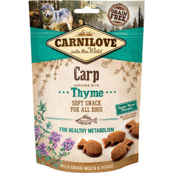 CARNILOVE Dog snack Carp with Thyme 200g kārums suņiem