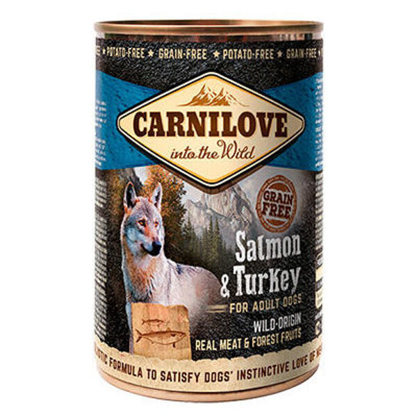 Carnilove Wild Meat Salmon & Turkey 400g konservi suņiem