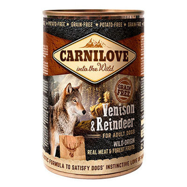 Carnilove Wild Meat Venison & Reindeer 400g konservi suņiem