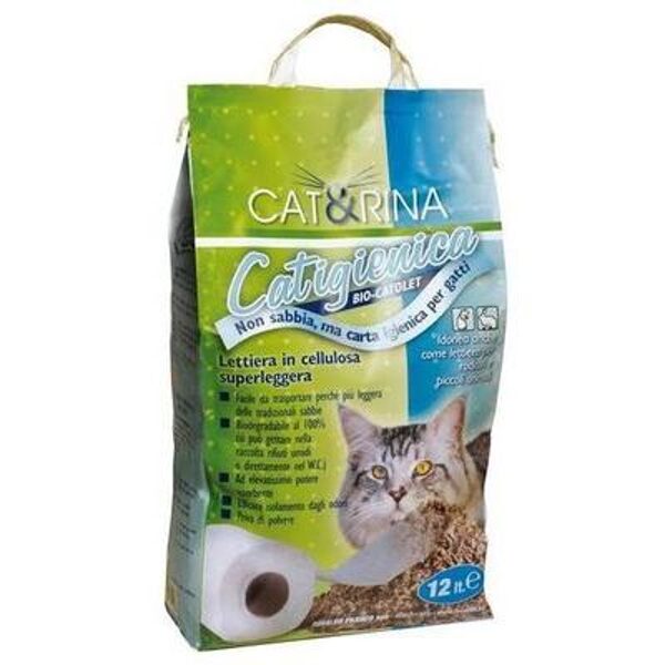 CAT&RINA higiēnisks papīrs kaķu tualetei 12Lt