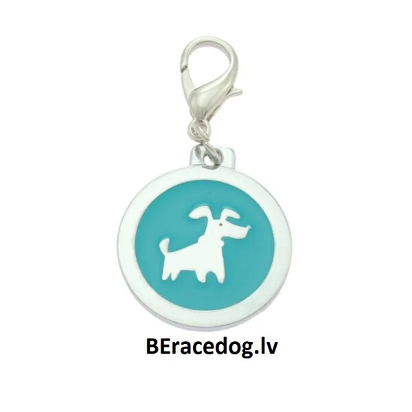 Suņu ID kulons SUNS zils komplekts