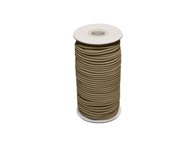 Elastīga poliestera aukla 5 mm tumši bēša 50 m